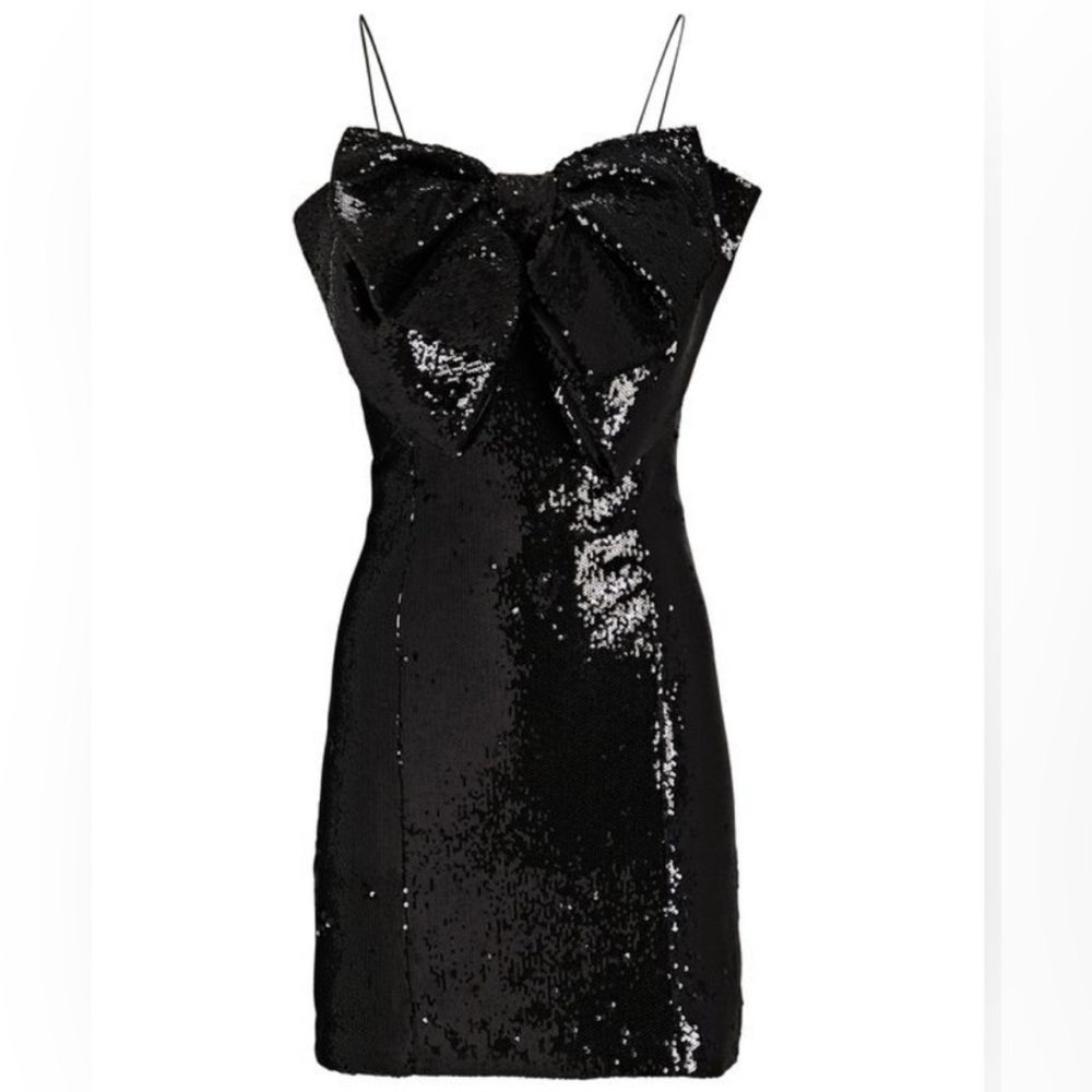 NWT Ronny Kobo Collection Lindsay Black Sequin Mini Dress